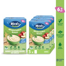 Hero Baby Sütlü 8 Tahıllı Elmalı 200g x3