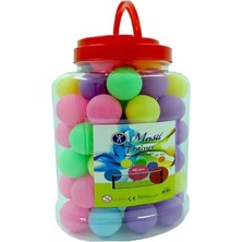 Nasyonel Toys Pinpon Topu 60’lı Renkli | Masa Tenisi Topu Seti | Kavanozlu Ping Pong Topları