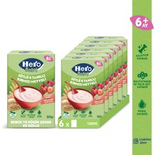 Hero Baby Sütlü Kırmızı Meyveli 8 Tahıllı 200g x6