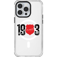 iPhone 12 Pro Uyumlu Beşiktaş Ata Imza 1903 Magsafe Şeffaf Lisanslı Telefon Kılıfı