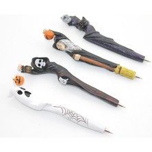 Meks Polyester Tükenmez Kalem Cadılar Bayramı Temalı