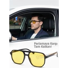 MiraLive Gece Sürüş Görüş Parlama Önleyici  Gece Gözlüğü Sis Far Işık Önleyici Anti-Fog Gözlük