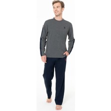 U.S. Polo Assn. U.s Polo Assn. 18957 Erkek Uzun Kollu Bisiklet Yaka Pijama Takımı S26957