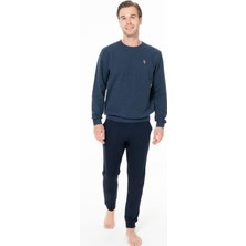 U.S. Polo Assn. U.s Polo Assn. Erkek Uzun Kollu Bisiklet Yaka Paçası Bantlı Rahat Ev Giyim S26995