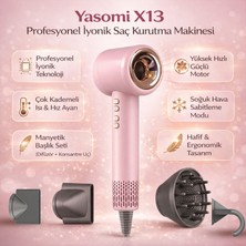 Yasomi X13 5in1 Profesyonel Uyumlu Duvar Aparatlı Iyonik Saç Kurutma ve Fön Makinesi