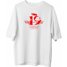 Indispensablely 19 Mayis Uni̇sex Baskili T-Shi̇rt - Beyaz