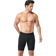 Gümüş 4074 12'li Erkek Likralı Uzun Boxer