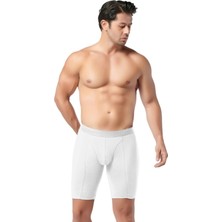 Gümüş 4074 12'li Erkek Likralı Uzun Boxer