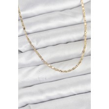 Prativas 14K Gold Renk Lazer İnce Zincirli Kadın Kolye - PRT3500EB10252