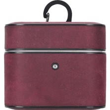 Najmaddin Casquet Apple Airpods 3.nesil Uyumlu Deri Kılıf Fuşya