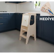 Kids Town Montessori Öğrenme Kulesi – Güvenlik Panelli Çocuk Yardımcı Kulesi |yazı Tahtalı–ev Mutfak Merdiveni