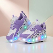 BURUNİ Kız Erkek Çocuk Patenli Işıklı Ayakkabı | Tekerlekli Spor Ayakkabı | LED Işıklı Çocuk Pateni