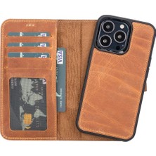 Najmaddin Apple iPhone 13 Pro Uyumlu Deri Cüzdanlı Kılıf Mwwn G19