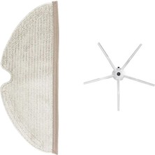 Dijitaldepodan Roborock s5 Max Aksesuar Set 1 adet tam yüzeyli fiber mop bezi 1 adet yan fırça