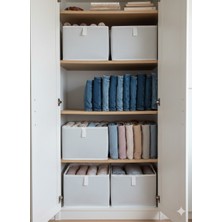Venita Home 4 Adet Dolap Içi Düzenleyici, Raf Düzenleyici, Katlanabilir Kıyafet Saklama KUTUSU-36X26X19CM