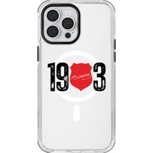 iPhone 13 Pro Max Uyumlu Beşiktaş Ata Imza 1903 Magsafe Şeffaf Lisanslı Telefon Kılıfı