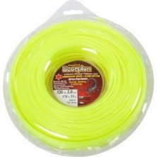 Normadia Sarı 6 Köşe Akrep Misina 3.3mm 45M, Dayanıklı ve Güçlü Balıkçılık Malzemesi