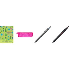 Faber-Castell Mesh Dosya Kalem Tipi, Pembe... +3 Parça Fırsat Seti