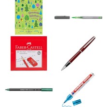 Faber-Castell Free Ink Roller 0.7 mm Açık Yeşil... +5 Parça Fırsat Seti