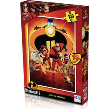 Najmaddin Inc 714 Puzzle 100/INCREDIBLES 2 Puzzle 100 Parça