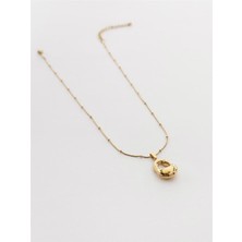 The Originals Kadın Çelik Gold Figürlü Mini Dorikalı Gold Renk Kolye 45CM