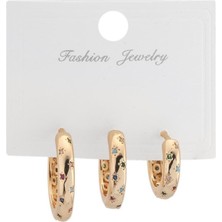 The Originals Ithal Vip Üçlü Gold Renk Küpe