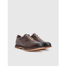 İLVİ Ancis Hakiki Deri Kahverengi Erkek Spor Ayakkabı