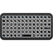 UMD Tekno Rgb Işıklı Kablosuz Mini Klavye 10 mm Ince Gövde Uygun