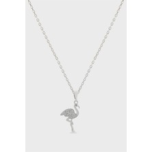 The Originals Zirkon Flamingo Figürlü Kolye 45 cm