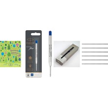 Parker 1950371 Quinkflow Tükenmez Kalem Yedeği, Orta Kalınlı... +3 Parça Fırsat Seti