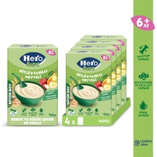Hero Baby Sütlü 8 Tahıllı Meyveli 400g x4