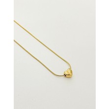 The Originals Kadın Çelik Kolye Kalp Charm Figürlü Gold Renk