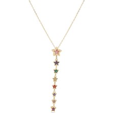 The Originals 316L Çelik Yıldız Figürlü Y Dekolte Gold Renk Kolye 45CM