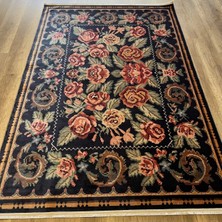 Eko Halı Antique Atk 02 Black Yıkanabilir Makine Halısı