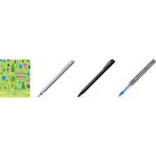 Faber-Castell 342100 - Dolma Kalem Neo Slim Paslanmaz Çelik,... +3 Parça Fırsat Seti