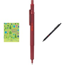 Rotring 600 Tükenmez Kalem, Kırmızı... +2 Parça Fırsat Seti