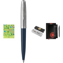 Parker 51 Gece Mavisi Ct, Tükenmez Kalem... +3 Parça Fırsat Seti