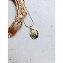 The Originals Kadın Çelik Incili Colours Çiçek Sanat Kolye