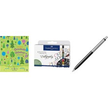 Faber-Castell Pitt Kaligrafi Çizim Kalemi Seti 8’li, 2 mm Ke... +2 Parça Fırsat Seti