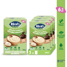 Hero Baby Sütlü 8 Tahıllı Peynirli Pekmezli 200G X3