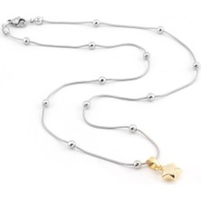 The Originals Kadın Çelik Yıldız Figürlü Gümüş Renk Dorika Kolye 45 cm