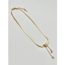 The Originals Kadın Çelik Italyan Kolye Kelebek Figürlü Gold Renk