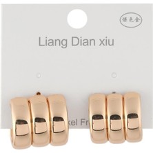 The Originals Ithal Vip Üçlü Halka Görünüm Gold Renk Küpe