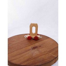 Lal Dizayn Dekoratif Tekerlekli Ahşap Harf - O