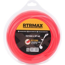 Normadia RTY230 Tırpan Misinası, Kırmızı, 3mm x 67M, Güçlü ve Dayanıklı Bahçe Uygulaması