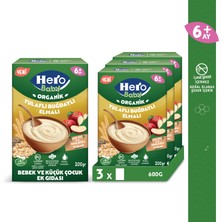 Hero Baby Organik Buğdaylı Yulaflı Elmalı 200G X3