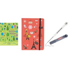 Scrikss Paris Notelook Çizgisiz Defter A6... +2 Parça Fırsat Seti