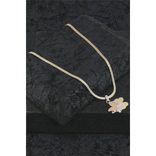 The Originals Kadın Çelik Italyan Üç Renk Kelebek Figürlü Gold Renk