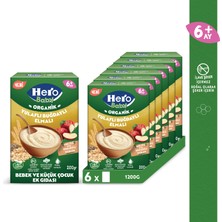 Hero Baby Organik Buğdaylı Yulaflı Elmalı 200G X6