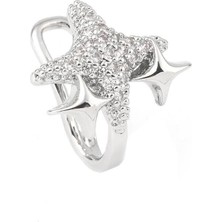 The Originals Vip Gümüş Renk Pırıltı Model Earcuff Kıkırdak Küpe